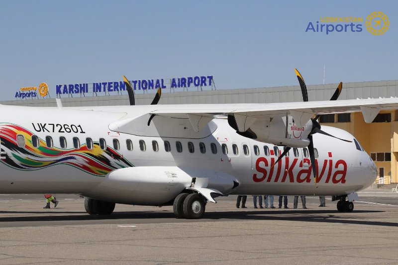 O‘zbekiston aeroportlari “Silk Avia” aviakompaniyasining ilk parvozlarini tantanali kutib oldi