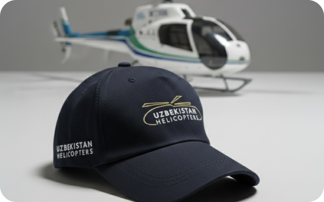 Uzbekistan Helicopters kepkasi (to‘q ko‘k)